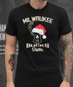 Milwaukee Bucks Santa Hat Christmas Shirt