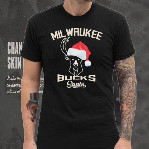 Milwaukee Bucks Santa Hat Christmas Shirt