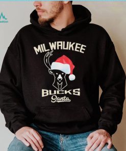 Milwaukee Bucks Santa Hat Christmas Shirt