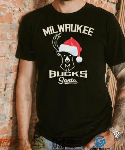 Milwaukee Bucks Santa Hat Christmas Shirt