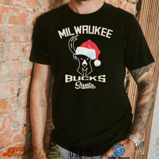 Milwaukee Bucks Santa Hat Christmas Shirt