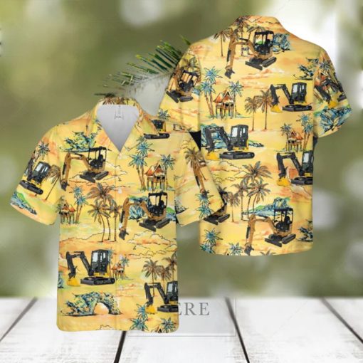 Mini Excavator Hawaiian Shirt