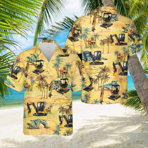 Mini Excavator Hawaiian Shirt