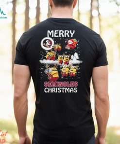 Minions Florida State Seminoles Merry Christmas T Shirt, hoodie, sweater, long sleeve and tank top Minions Florida State Seminoles Merry Christmas T Shirt