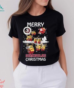 Minions Florida State Seminoles Merry Christmas T Shirt, hoodie, sweater, long sleeve and tank top Minions Florida State Seminoles Merry Christmas T Shirt