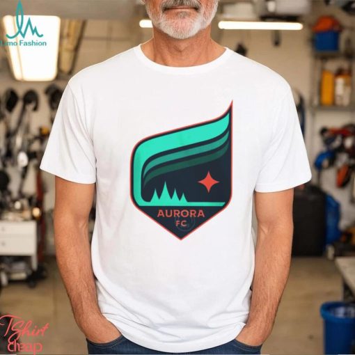 Minnesota Aurora soccer club logo graphic design shirt