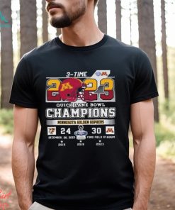 Minnesota Golden Gophers 2023 Quick Lane Bowl Champions 30 24 T Shirt