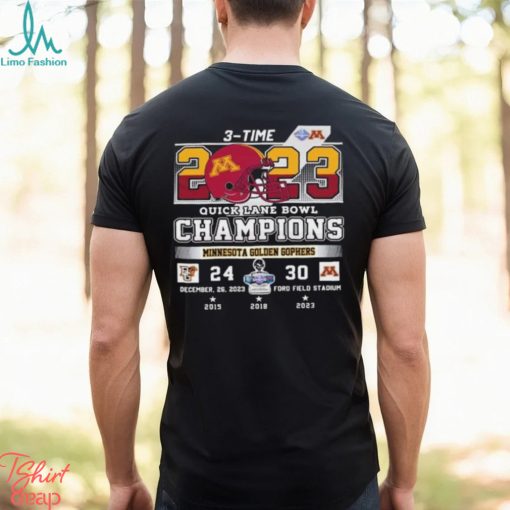 Minnesota Golden Gophers 2023 Quick Lane Bowl Champions 30 24 T Shirt