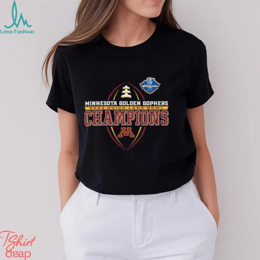Minnesota Golden Gophers 2023 Quick Lane Bowl Champions Logo Shirt