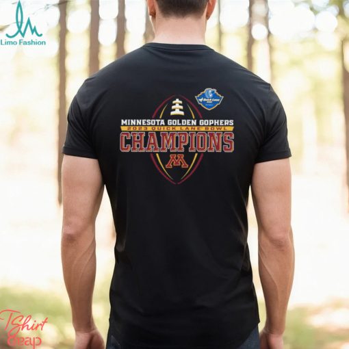 Minnesota Golden Gophers 2023 Quick Lane Bowl Champions Logo Shirt