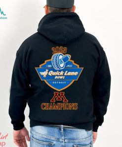Minnesota Golden Gophers Champions 2023 Quick Lane Bowl shirt