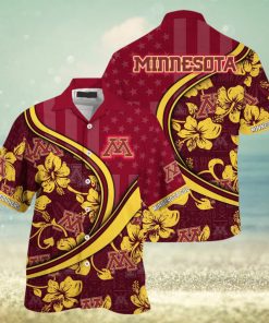 Minnesota Golden Gophers NCAA Us Flag Hawaiian Shirt Custom Summer Aloha Shirt