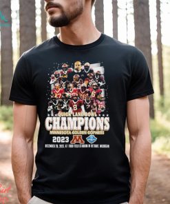 Minnesota Golden Gophers Team 2023 Quick Lane Bowl Champions Shirt