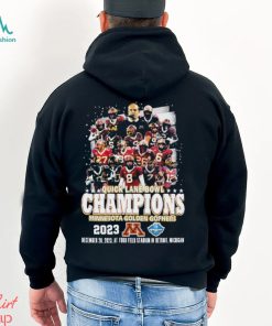 Minnesota Golden Gophers Team 2023 Quick Lane Bowl Champions Shirt