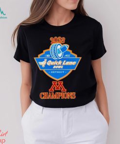 Minnesota Golden Gophers football 2023 Quick Lane Bowl Champions shirt