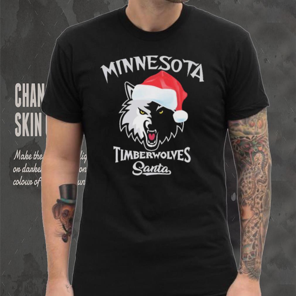 Minnesota Timberwolves Santa Hat Christmas Shirt Minnesota Timberwolves Santa Hat Christmas Shirt