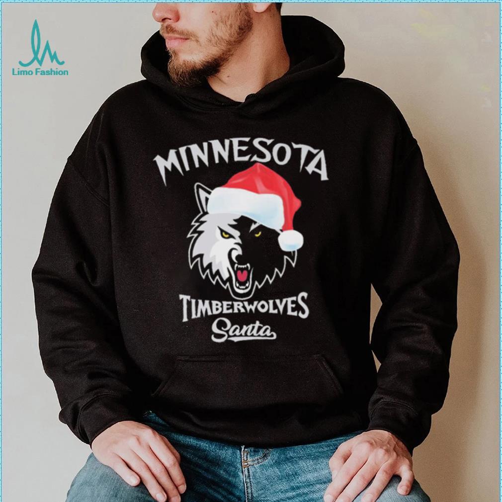 Minnesota Timberwolves Santa Hat Christmas Shirt Minnesota Timberwolves Santa Hat Christmas Shirt