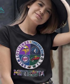 Minnesota Vikings Minnesota Timberwolves Minnesota Wild Minnesota Twins Minnesota Sports City shirt