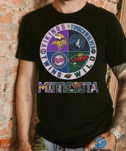 Minnesota Vikings Minnesota Timberwolves Minnesota Wild Minnesota Twins Minnesota Sports City shirt