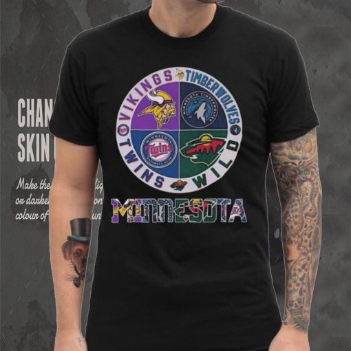 Minnesota Vikings Minnesota Timberwolves Minnesota Wild Minnesota Twins Minnesota Sports City shirt
