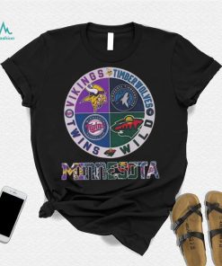 Minnesota Vikings Minnesota Timberwolves Minnesota Wild Minnesota Twins Minnesota Sports City shirt