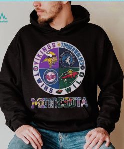 Minnesota Vikings Minnesota Timberwolves Minnesota Wild Minnesota Twins Minnesota Sports City shirt