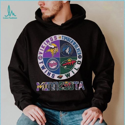 Minnesota Vikings Minnesota Timberwolves Minnesota Wild Minnesota Twins Minnesota Sports City shirt