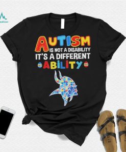 Minnesota Vikings NFL Autism Is Not A Disability 2024 Shirt