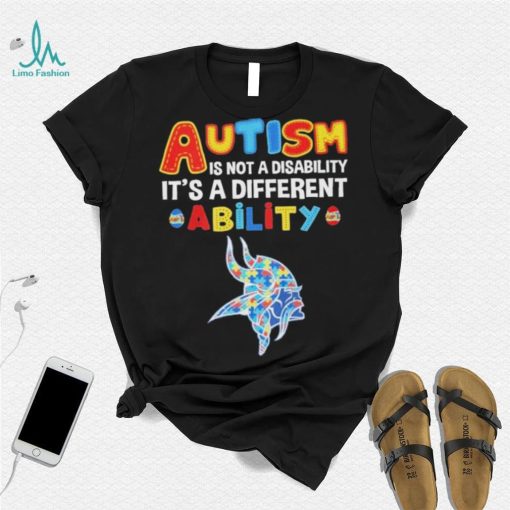 Minnesota Vikings NFL Autism Is Not A Disability 2024 Shirt