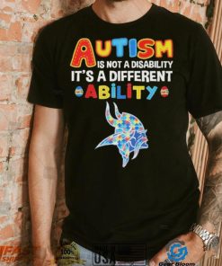 Minnesota Vikings NFL Autism Is Not A Disability 2024 Shirt