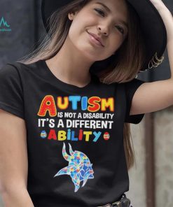 Minnesota Vikings NFL Autism Is Not A Disability 2024 Shirt