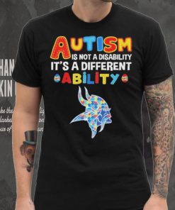 Minnesota Vikings NFL Autism Is Not A Disability 2024 Shirt