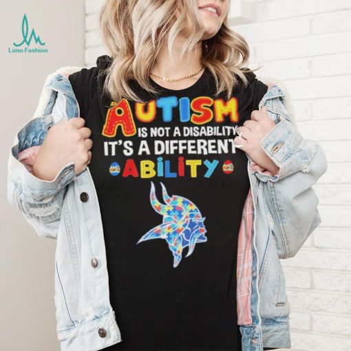 Minnesota Vikings NFL Autism Is Not A Disability 2024 Shirt