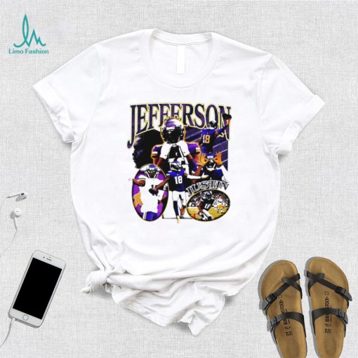 Minnesota Vikings football Justin Jefferson player the Griddy retro shirt