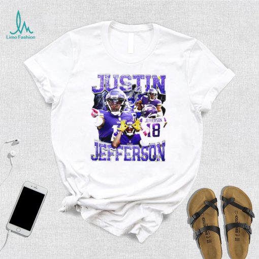Minnesota Vikings football Justin Jefferson player the Griddy signature retro shirt