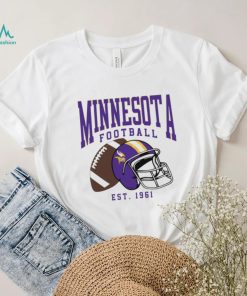 Minnesota Vikings football est. 1961 NFL helmet logo shirt
