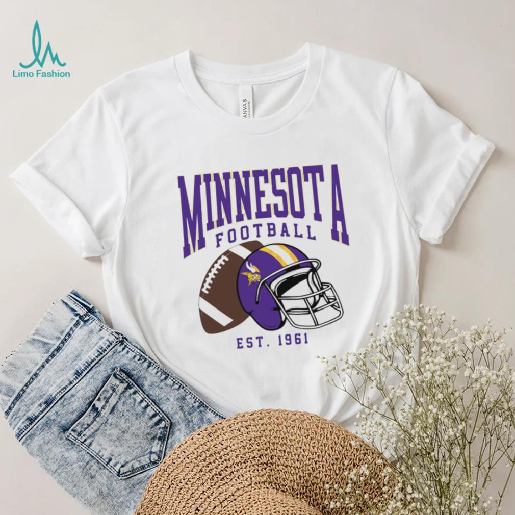 Minnesota Vikings football est. 1961 NFL helmet logo shirt Minnesota Vikings football est. 1961 NFL helmet logo shirt