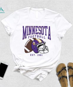 Minnesota Vikings football est. 1961 NFL helmet logo shirt