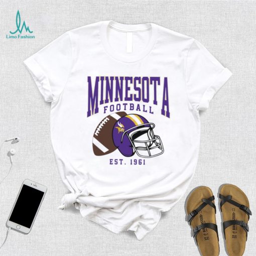 Minnesota Vikings football est. 1961 NFL helmet logo shirt