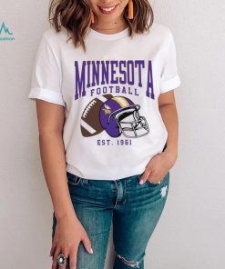 Minnesota Vikings football est. 1961 NFL helmet logo shirt