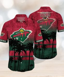 Minnesota Wild NHL Logo Coconut Tropical Hawaiian Shirt Beach Gift For Fans