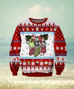 Minnie Kissing Mickey Disney Funny Couples S Ugly Christmas Sweaters