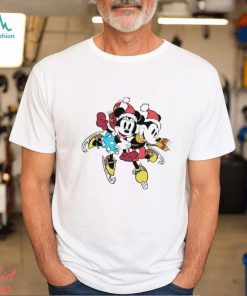 Minnie Mouse and Mickey Mouse skiing shirt