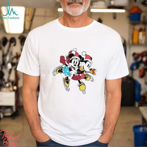 Minnie Mouse and Mickey Mouse skiing shirt