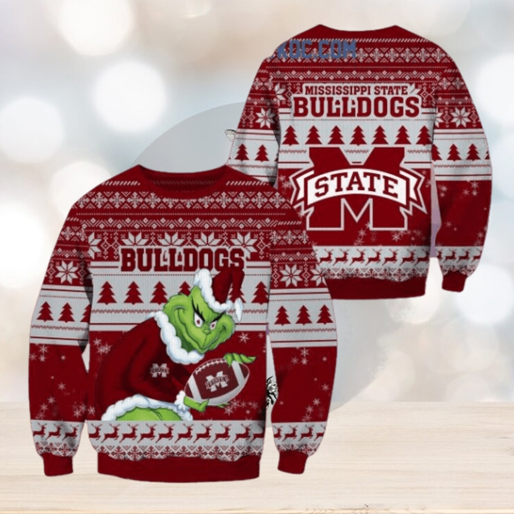Mississippi State Bulldogs Grinch NCAA Christmas Ugly Sweater Mississippi State Bulldogs Grinch NCAA Christmas Ugly Sweater