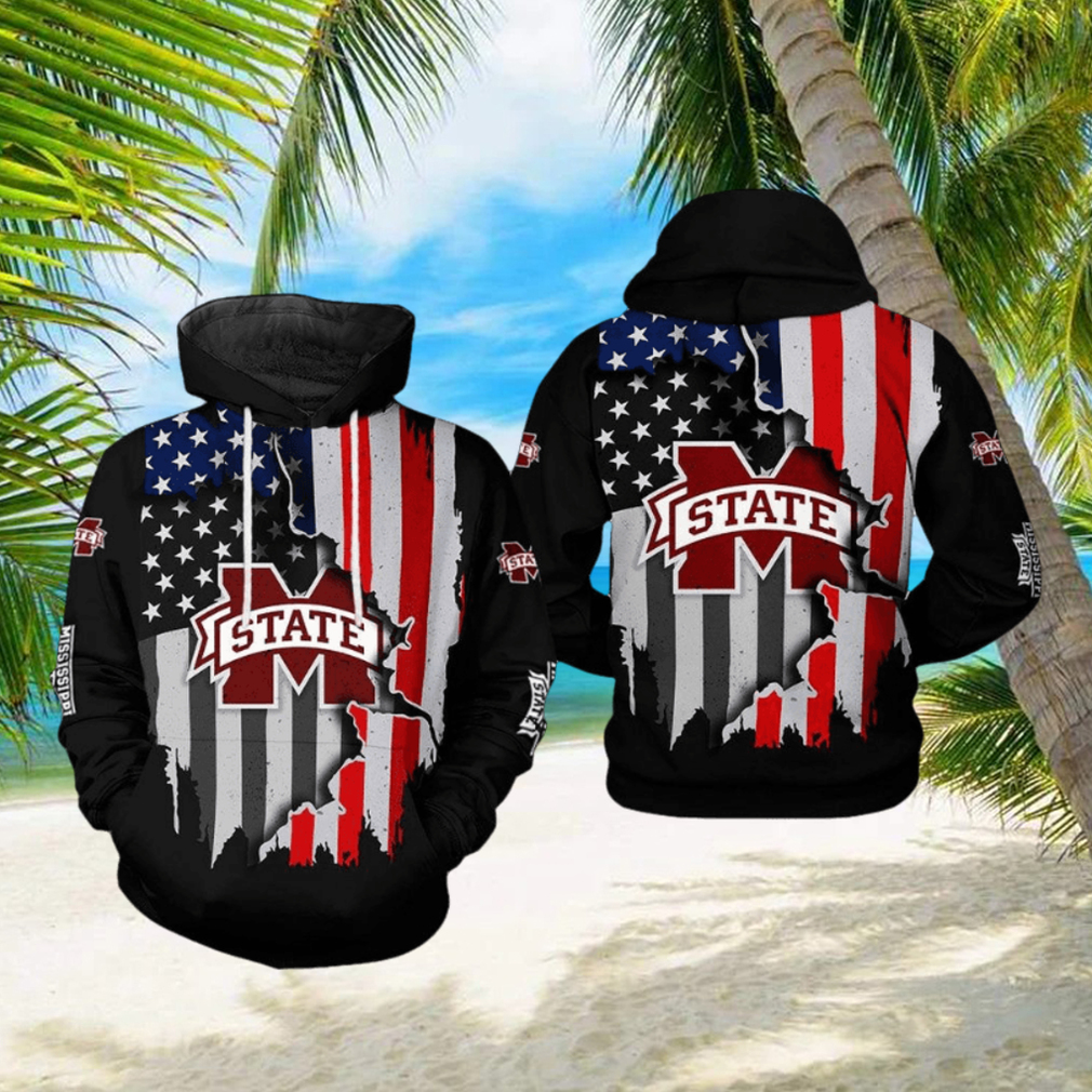 Mississippi State Bulldogs NCAA US Flag 3D Printed Hoodie Mississippi State Bulldogs NCAA US Flag 3D Printed Hoodie