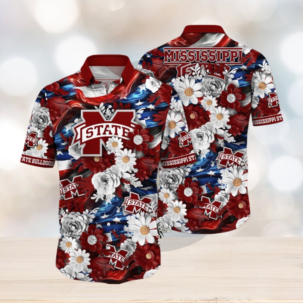 Mississippi State Bulldogs NCAA1 Hawaii Shirt Independence Day Mississippi State Bulldogs NCAA1 Hawaii Shirt Independence Day