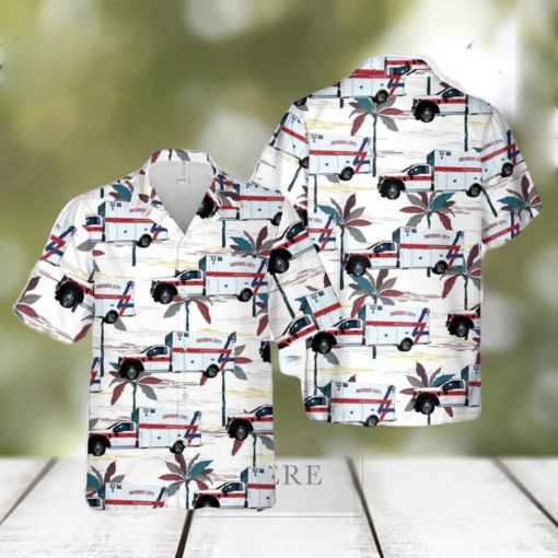 Missouri Monroe City Ambulance Hawaiian Shirt Men And Women Gift Floral Beach