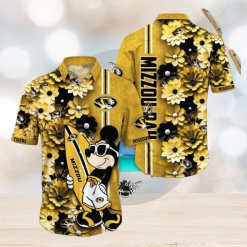 Missouri Tigers Hawaiian Shirt Mickey Love Surfing Trending Summer Gift