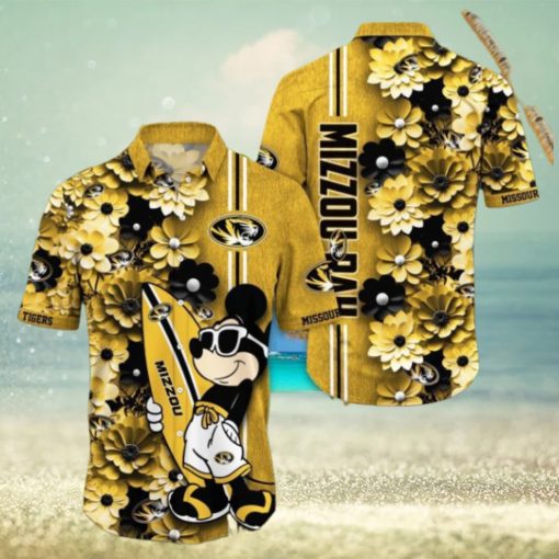 Missouri Tigers Hawaiian Shirt Mickey Love Surfing Trending Summer Gift